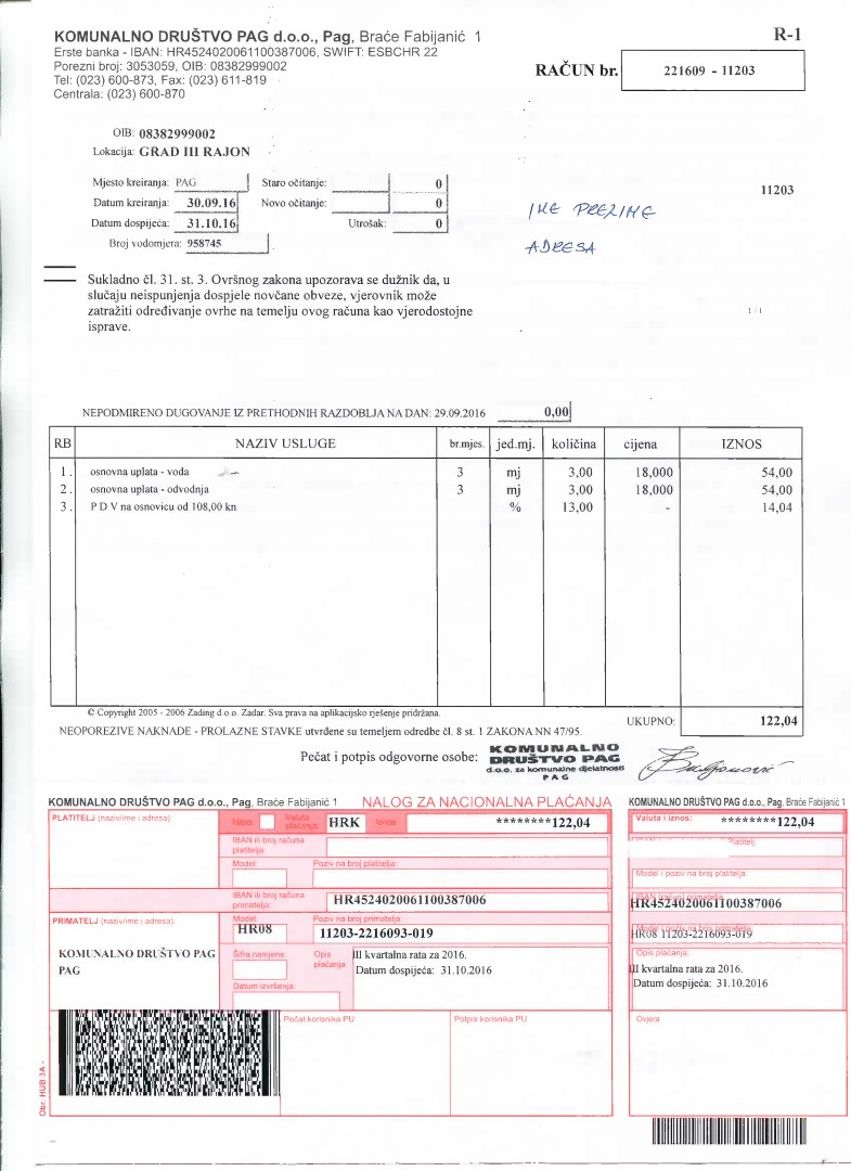račun kvartalni vikendaši 1